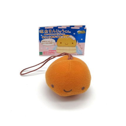 Hot Spring Bread Bun Mantou – 1" Plush Keychain (Epoch, Rare, Pre-Owned)