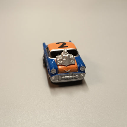 Micro Machines 1992 Turbo Wheels Hot Rod #2 Blue – w Normal Chassis (Rare, Pre-Owned)