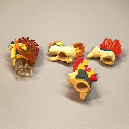 Pokemon Cyndaquil Typhlosion Quilava – Battle Museum Lot of 4 (Bandai, Pre-Owned)