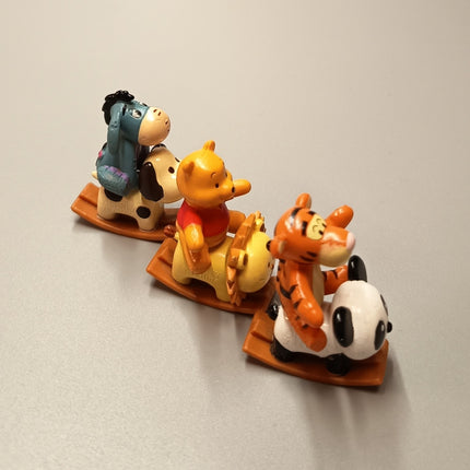 Winnie the Pooh Tigger & Eeyore on Rocking Horse – 1.5" Figures (Pre-Owned)