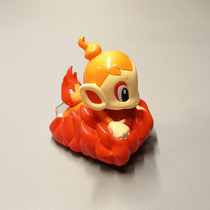 Pokemon Chimchar Choro Q Pull Back Car 1.5" Mini Figure – Gift (Pre-Owned)
