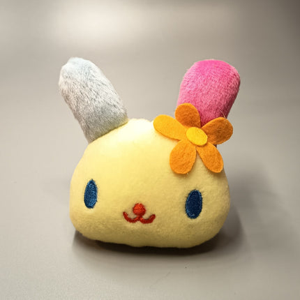 Usahana Rabbit Head 3" Mini Plush Pin – Girl Gift/Party Favor (Pre-Owned)