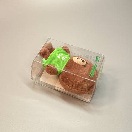 Line Friends Brown 4" Birthday Plush Keychain – 30 March (With Tag)