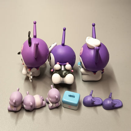Sanrio Kuromi as Doctor & Devil with Baku – 2" Figure (Lot of 3, 2022) (Pre-Owned)