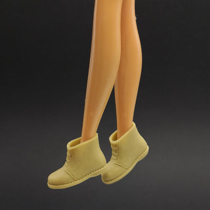 1/6 Scale Female Doll Flat Shoes Casual Khaki Ankle Boots – for 11" Doll (Pre-Owned)