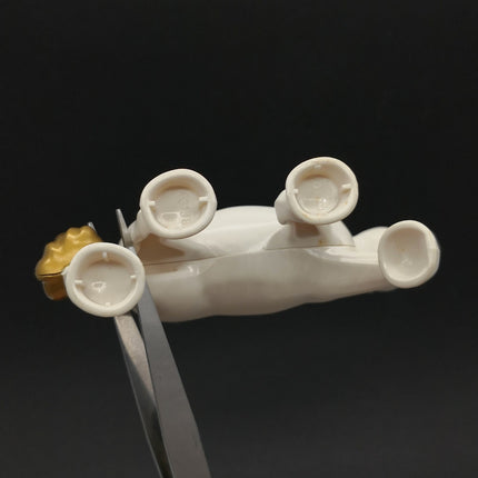 LEGO DUPLO White & Gold Horse Figure – Pony Parts Replacement (Pre-Owned)