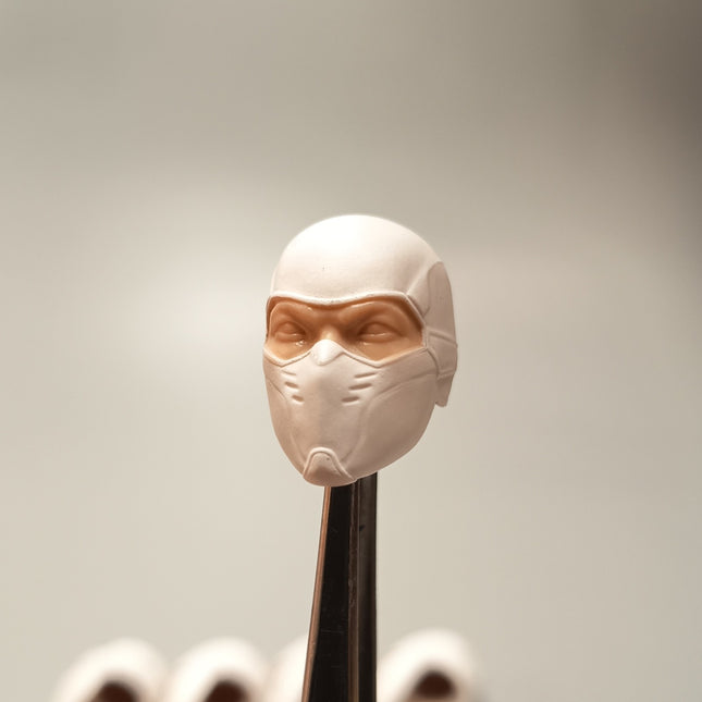 Mezco One:12 GI Joe Storm Shadow Head Sculpt – Partial Painted Lot of 9 (Pre-Owned)