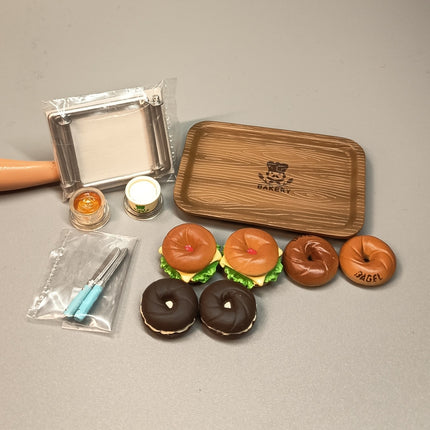 MegaHouse Kongari Bakery #5 Bagel Sandwiches with Spread – Miniature (Pre-Owned)