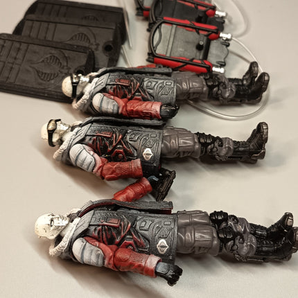 GI Joe Arctic Destro V26 Black Eyes & Cobra Vest – 4" Figure Lot of 3 (2010, Rare, Pre-Owned)