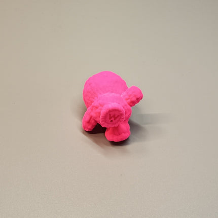 Mogol Mutant PINK JR Neon Pink Flocked 1.5" Mini Figure Weird Toy Japan Fujisaki
