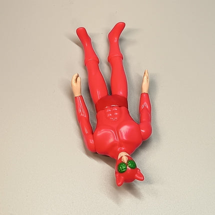 TIGER MASK RED DEATH MASK 5" Figure VINYL Wrestling Anime Toy Sofubi 2002 TOMY