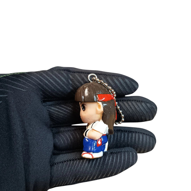 SNK Art of Fighting NeoGeo Kasumi Todo – 2" Keychain (Vintage 90s, Pre-Owned)