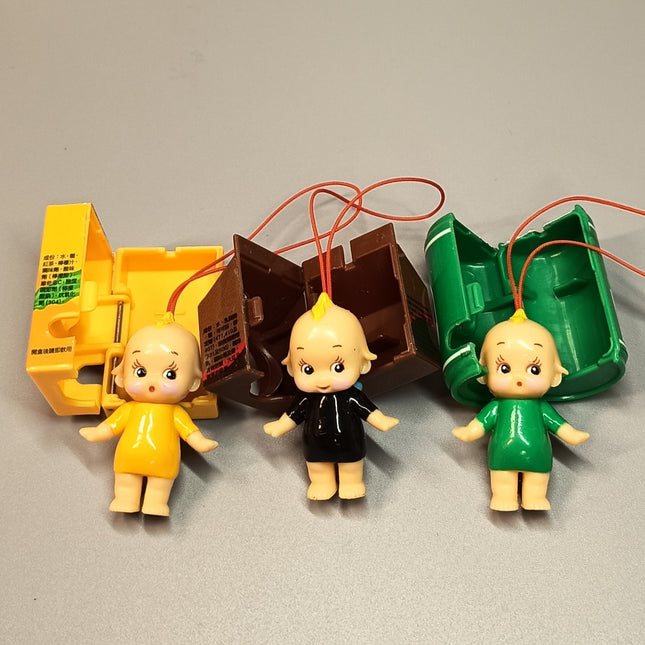 Kewpie Baby x 7-Eleven Lemon Tea Beer Milk – 2" Keychain Lot (Pre-Owned)