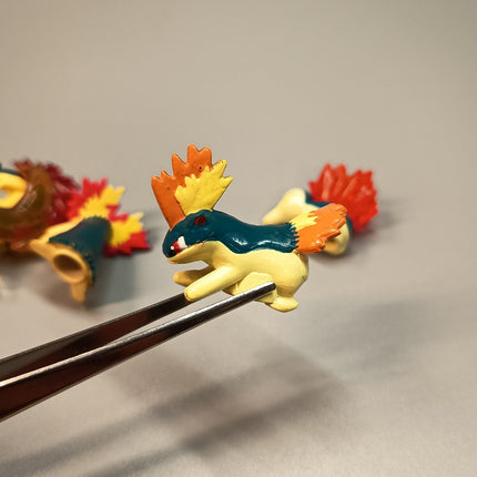Pokemon Cyndaquil Typhlosion Quilava – Battle Museum Lot of 4 (Bandai, Pre-Owned)