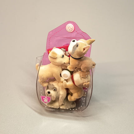 Puppy In My Pocket Bulldog & Boxer 1.5" Figures – Miniature Pets Lot of 4 (Pre-Owned)