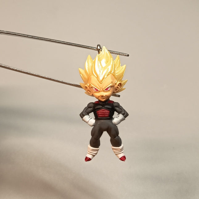Dragon Ball Super UDM VEGETA CLONE CHARM 1.5" Mini Figure Keychain Toy Bandai