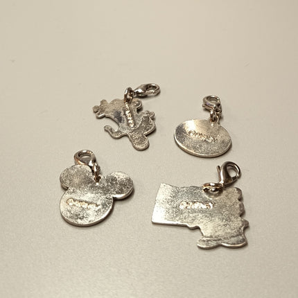 Disney Store Japan 15th Anniversary Mickey Charm Set – Lot of 4 (Pre-Owned)