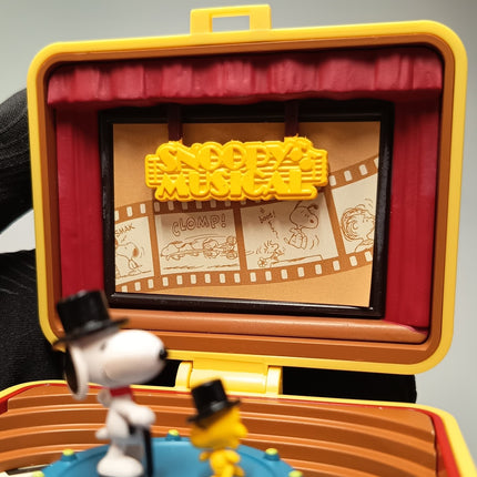 Re-Ment Snoopy Lunchbox Museum Musical with Woodstock – 4" Figure (Pre-Owned)