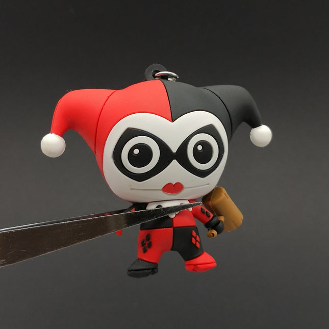 DC Comics Blind Bag Series HARLEY QUINN Joker 3D Figural 2.5" Keychain Keyring