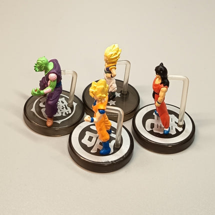 Dragon Ball SON GOKU YUMCHA PICCOLO Mini Figure Lot of 4 Full Color Toy Bandai