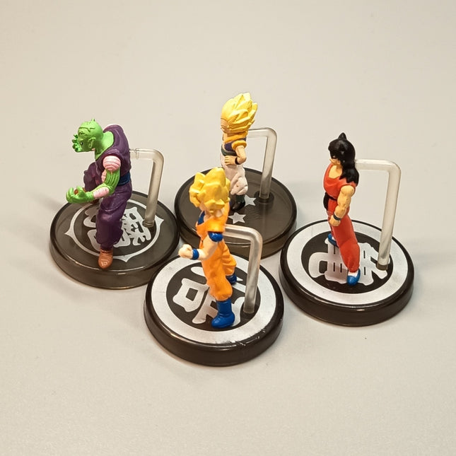 Dragon Ball SON GOKU YUMCHA PICCOLO Mini Figure Lot of 4 Full Color Toy Bandai