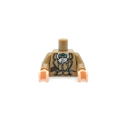 LEGO Indiana Jones Henry Jones Sr. Tan Suit Torso – Minifig iaj002 (Pre-Owned)