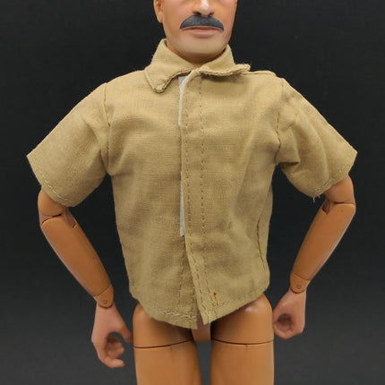 1/6 Scale Linen Beige Short Sleeves Shirt Top – for 12" Figure (Pre-Owned)