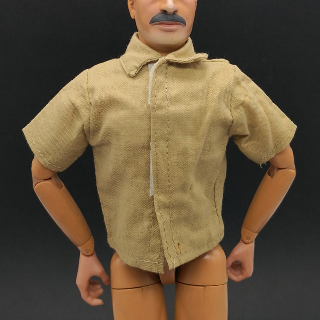 1/6 Scale Linen Beige Short Sleeves Shirt Top – for 12" Figure (Pre-Owned)