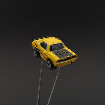 Vintage Micro Machines 1971 Plymouth Barracuda – 1986 Galoob Yellow Black Stripe (Pre-Owned)