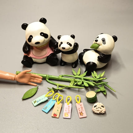 Re-Ment 2007 Panda Kindergarten Baby Panda with Bamboo – Loose Lot (Pre-Owned)