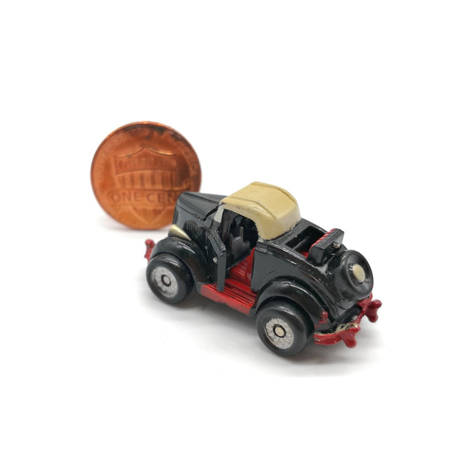 Micro Machines '36 Deluxe Black Ford Roadmaster – 1986 Galoob Open (Vintage, Pre-Owned)
