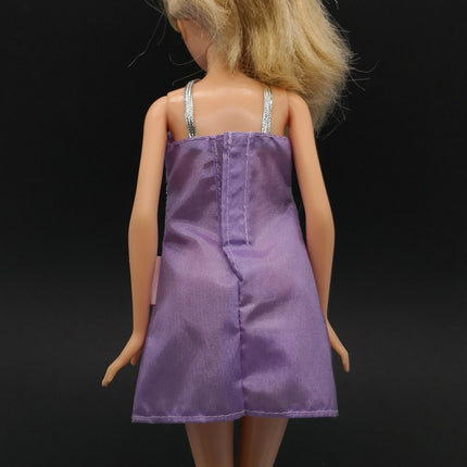 Purple Lace Pajama Dress – 11" Doll Fashion (Pre-Owned)
