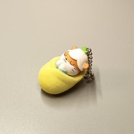 Sanrio Corocorokuririn Swaddle Baby – 1.25" Keychain (2022) (Pre-Owned)