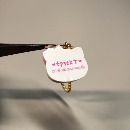 Sanrio Hello Kitty x Tink Pink tp Charm – 1" Keychain (2005, Rare) (Pre-Owned)