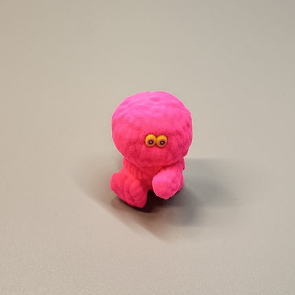 Mogol Mutant PINK JR Neon Pink Flocked 1.5" Mini Figure Weird Toy Japan Fujisaki