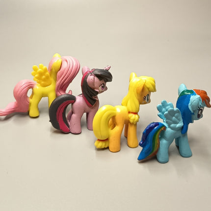 Lot of 4 My Little Pony My Busy Book – 1.5" Mini Figures (Pre-Owned)