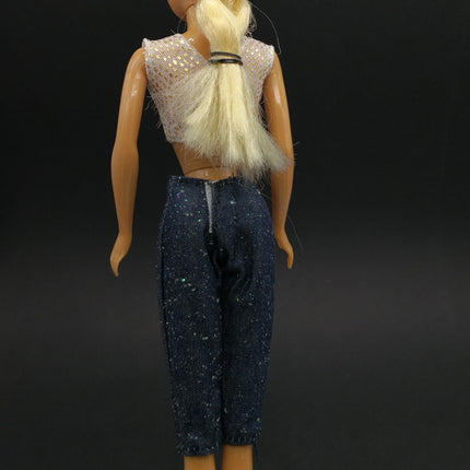 1/6 Scale Crop Top & Glitter Jeans Shorts – 2 Piece Set (Pre-Owned)