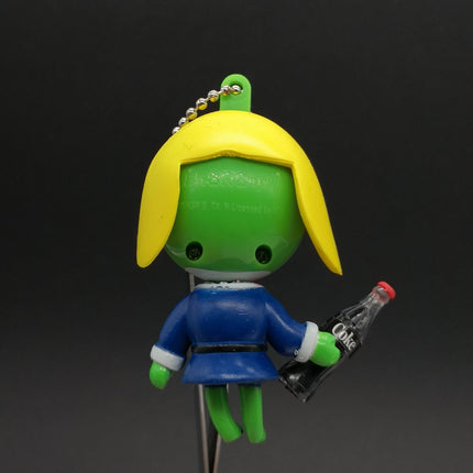 Sgt Frog KERORO GUNSO Holding Coca-Cola 2.5" Mini Figure w Removable Hat MDI