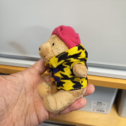 Paddington Bear 4" Mini Plush in Black Pattern Coat – Bag Charm (Pre-Owned)