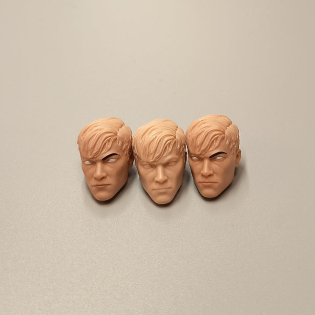 Mezco One:12 GI Joe Storm Shadow Unmasked Head Sculpt – Unpainted Lot of 3 (Pre-Owned)