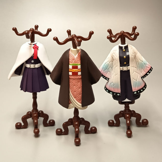 Demon Slayer Outfit Torso 3" Mini Figures – Bandai Lot of 3 (Pre-Owned)