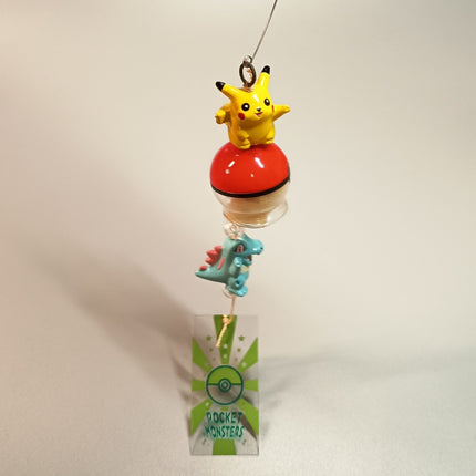 Pokemon Pikachu & Totodile Wind Chime – Hanging Decor (Banpresto, Pre-Owned)