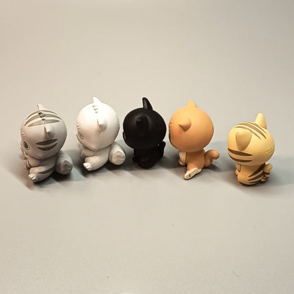 Kitty Cat Clips Lot of 5 – 1.5" Mini Figures Dollhouse & Stationery (Pre-Owned)