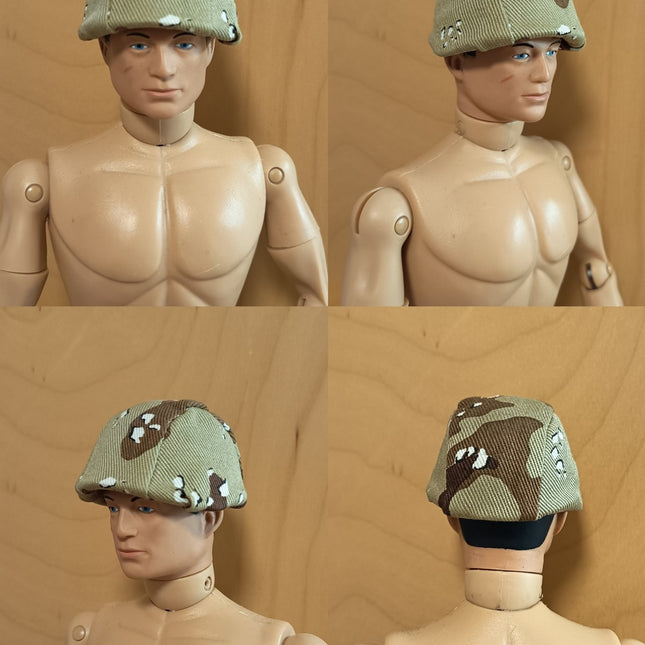 1/6 Scale Camo Helmet Fabric Covered – for 12" Soldier (Pre-Owned)