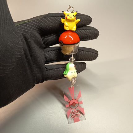 Pokemon Pikachu & Chikorita Wind Chime – Hanging Decor (Banpresto, Pre-Owned)