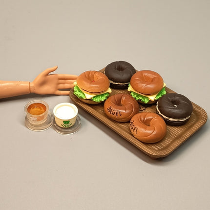 MegaHouse Kongari Bakery #5 Bagel Sandwiches with Spread – Miniature (Pre-Owned)