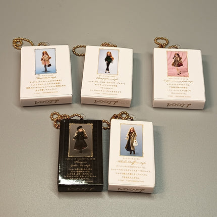 Miniature Licca-chan Doll Box Figures 1.75" Keychain Charms – Lot of 5 (Pre-Owned)