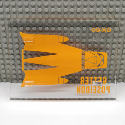 Bandai GX-20 Getter Poseidon 5.5" Acrylic DISPLAY PLATE STAND Getter Robot G