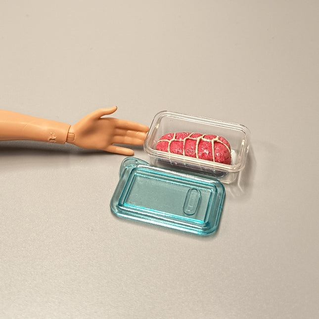 Re-Ment Miniature Container with Meat – Weekend Camp Series (Pre-Owned)