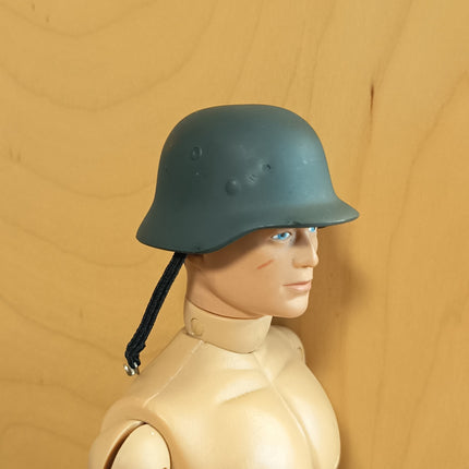 1/6 Scale WW2 German Helmet with Strap – 12" Action Figure Hat (Pre-Owned)